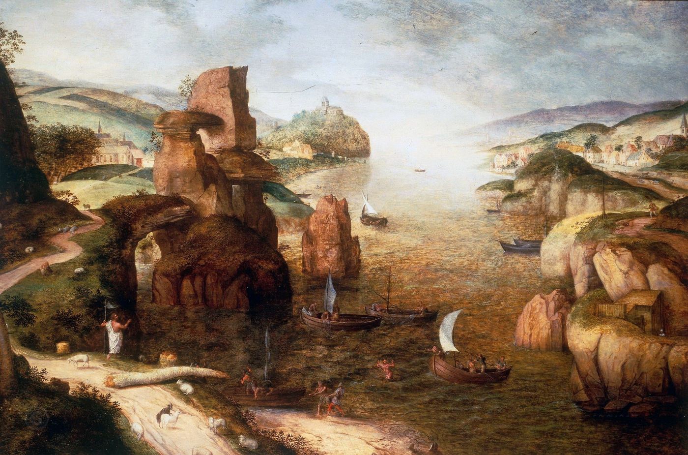 Pieter Bruegel starszy — Pejzaż z upadkiem Ikara, ok. 1558